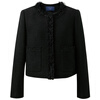 Tricolor Sheep Wool 2025 Winter New Style Fragrant Wool Coat Short Single Face Wool Jacket M Classic Black S 155/80A
