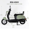 Luyuan Electric Motorcycle M7 Super Long Range Powerful Scooter National Good Car Continued 74km-60V20AH-5 lead-acid batteries-1000W Yunying Gray