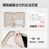 DTA suitcase wide trolley can board the plane large-capacity trolley case for women and men new password suitcase milk apricot color 20 inches