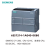 Siemens S7-1200PLC CPU 1214C, DC/DC/DC, 14DI/10DO/2AI 6ES7214-1AG40-0XB0