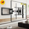 NB TV bracket wall-mounted telescopic hanger 90-degree rotation angle left and right 65-86 inches long arm SP2 black 75-110 inches