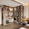 Sophia Wardrobe Light Luxury Metallic Bedroom Wardrobe Small Apartment Wardrobe Storage Customized Simple Furniture Cabinet Whole House Customization Membership Bonus