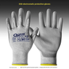 Wear-resistant work protection touch screen gloves Pu coated palm labor protection thin anti-slip breathable digital industry 24 pairs of ESD anti-static PU gloves_light and breathable style S