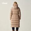 ELAND Down Jacket Women's Long Jacket 2025 Winter EEJDF4VM13 Light Brown 165