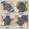 Jiacube cute striped plush hot water bottle with thick inner tank explosion-proof water-filled hand warmer and quilt warmer/child-large size