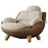 VRSUK Italian light luxury patented lazy sofa chair modern minimalist style designer living room bedroom leisure lounge chair Suede fleece + down single chair
