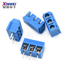 KF301-2P/3-position PCB terminal block 5.0mm splicable one-word cross 5.08 connector special price 2P cross round feet green copper splicable (10 pieces)