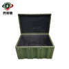 Rotational molding box 1200*800*600mm three-proof box storage equipment box material transport box precision instrument box military green wheelless model_(standard cotton)