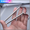 Qiaobo Lai 4/6 minute 1 inch and a half stainless steel extended hook nails to fix water pipes, plastic pipe nails, line pipe buckles, pipe clips, code hook nails, 4/6 minute hook nails, 20 pcs