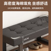 Yaoying stool shoe changing stool sofa stool dressing room bathroom soft leather stool sofa bench bench YD25 black 80cm