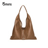 15MINS bag for women 2025 new style soft leather light luxury large capacity shoulder tote bag brand high-end fashion women's bag
