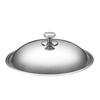 German quality stainless steel pot lid 304 food steel thickened stainless steel pot lid household wok lid 30cm32cm3 steel round handle 38cm