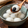 Sanquan Ningbo flavor black sesame glutinous rice balls, about 84 pieces per 1kg, fresh breakfast, family size, Lantern Festival desserts, snacks, afternoon tea