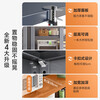 Shuaishi (shuaishi) kitchen storage rack floor-standing multi-layer storage rack microwave oven pot storage cabinet household multi-functional cabinet integrated bracket丨adjustable layer height丨super load-bearing gray 6 layers 120 long 42 deep