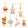 Disney Genuine Winnie the Pooh, Piglet, Eeyore and Bean Plush Pendant, Backpack Pendant, Keychain Pendant, 12cm Disney Winnie the Pooh Playful Pendant, Genuine Authorization + Anti-Counterfeiting Label