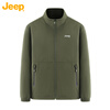 JEEP double-sided new polar fleece jacket for men and women in autumn and winter windproof and warm stand-up collar plus velvet loose fleece jacket