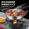 Alcohol stove small hot pot dry pot pot household windproof special stove solid alcohol pot pot open stove set 26cm dry pot (with lid) + solid wax + windproof alcohol stove 22cm
