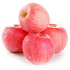 Happy Season Authentic Red Fuji Apple Fresh Fruit Crisp Sweet Chou Apple Fruit Shanxi Freshly Picked Whole Box Flat Fruit Rock Candy Heart Free Shipping 5 Jin in Box (Net Weight 4.5 Jin) Single Fruit 80mm+ Popular Big Fruit