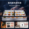 Frozen three-layer stepped refrigerated fresh-keeping display cabinet mobile stall tricycle fried skewers barbecue skewers a la carte braised dishes 1.2 meters ice counter type integrated refrigerator small 1.2 length * 0.92 width * 0.66 height / meter (refrigerated model, national joint guarantee quality leading
