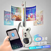 New Multifunctional Guitar Simulation Stringless Foldable Bluetooth Connected Smart Bass Children's Instrument New Year Gift Multifunctional Guitar Bluetooth Version Gray