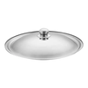 Yusenyi stainless steel pot lid round lid universal universal lid universal bowl lid single lid cooking small large pot lid household in heightening and thickening outer 31.5 inner 29.5cm
