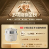 Bear stainless steel electric cooker, dormitory small electric cooker, electric steamer, student instant noodles household electric hot pot, steaming and cooking all-in-one multi-functional pot 0 coating for 2-3 people E25P6 with steamer