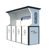 Pickup Cat Outdoor Garbage Sorting Kiosk Collection Kiosk Customized Community Drop-off Station Street Recycling Station Stainless Steel Rainproof Shed Paint Please contact customer service before placing an order