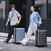 90 points suitcase 20 inches Rhine classic trolley suitcase boarding suitcase universal wheel password box titanium gray