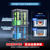 Rongsheng 507-liter dual-system ultra-thin zero-embedded refrigerator cross-open four-door bottom cooling household IDP active sterilization first-level energy-saving efficiency dual-frequency air-cooled frost-free 507 cross-door dual system + zero embedded