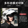 JHLONG URBANSTYLE HELMET motorcycle open-face helmet for men in winter, anti-freeze, warm and anti-fog, electric vehicle, all-season full-face helmet with Bluetooth headset, new national standard, Class A, Gundam black, high-definition dual mirrors XXL (60-64 head circumference)