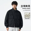 VUUG American short flight jacket men's new casual retro workwear design fashion jacket black S