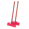 Household floor brush hard-bristled wooden stick brush floor powder room tile cement floor cleaning brush long-handled moss brush No. 2 wooden handle floor brush