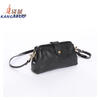 Kangaroo (KANGAROO) launches new 2026 first-layer vegetable tanned cowhide mini box bag with gold design casual crossbody bag simple light luxury women's bag black (renewed texture)