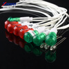 Small 220V plastic indicator with line indicator light neon bulb 12v equipment working power supply signal light opening 10M 4mm neon bulb red light (5 pieces)