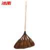 Bingyu AB40121 Industrial wooden handle brown bark broom, brown hair broom, high quality brown hair broom, 5 pieces