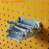 Square hole hole board storage rack screwdriver wrench round bottle drill bit material storage and organization tool hanging board hook suitable for square hole hanging board