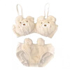 Yalu Japanese Love Bear Pure Desire Plush Underwear Set Autumn and Winter Comfortable Wireless College Student Bra Set Xiaoka Bear Underwear M Suitable for 34ABC