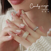 CandyMoyo non-toxic, healthy, no-bake, quick-drying nail polish, non-tearable, non-fading, long-lasting, creamy apricot New Year gift