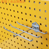 Square hole hole board storage rack screwdriver wrench round bottle drill bit material storage and organization tool hanging board hook suitable for square hole hanging board