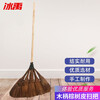 Bingyu AB40121 Industrial wooden handle brown bark broom, brown hair broom, high quality brown hair broom, 5 pieces