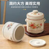 Pupan ceramic double-lid stew pot with water-proof stew household soup stew pot stew pot bird's nest stew earthenware pot stew soup Damei Shun stew pot 1000ml (suitable for 2-3 people)