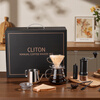 CLITON hand grinder coffee bean grinder hand grinder coffee machine coffee pot filter cup hand brewing pot New Year gift box set