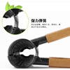 Kaooseen Walnut Clamp Peeling Clamp Pecan Sheller Tool Household Artifact Hazelnut Clamp Stainless Steel Needle Nut Pliers Walnut Clamp Mahogany Handle (Black Head)