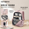 Samsonite Backpack Women's Business Commuting Backpack 14-inch Antibacterial Computer Bag Business Travel Fashion Casual Pink School Bag
