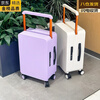 AIOSC Japan imported quality mid-mounted wide trolley suitcase for women 24 new small boarding suitcase 20 large capacity suitcase travel big red - double closed interior 26 inches thickened plate - free transparent case cover