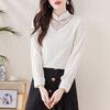 Xia Dian Suding Queen (SE.PSTP) New Chinese Style Stand Collar Long Sleeve Lace Bottoming Shirt Autumn and Winter New Retro Chic Velvet Thickened Inner Top Fashionable Apricot (Fellow) New 2400# Thickened XL 110-120 Jin