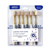 Jepoo (same style as Sam) soft-bristle toothbrush, wide-head toothbrush, adult home gum protection, soft bristles, 6 pieces *1 row