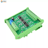 4-way high-speed optocoupler isolation module PLC pulse signal level voltage conversion board differential to single-ended collector 12V to 5V with rail housing