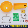 Stainless steel eyewash wall-mounted emergency flusher industrial double-port laboratory ABS coated spray eyewasher natural wall-mounted model