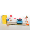 Children's remote-controlled blocking pole toy parking lot community garage toll station lifting pole railing driveway gate painted painted remote-controlled wooden gate without battery